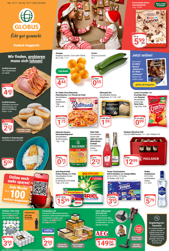Aktuelles Werbeprospekt von GLOBUS mit Angeboten vom 10.11.2025 bis 15.11.2025