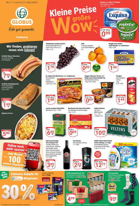Aktuelles Werbeprospekt von GLOBUS mit Angeboten vom 17.11.2025 bis 22.11.2025