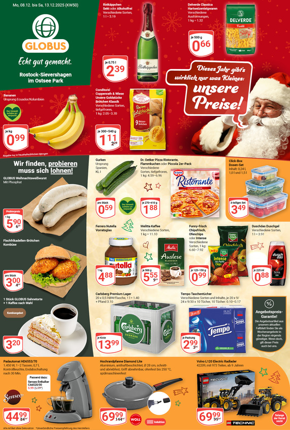 Aktuelles Werbeprospekt von GLOBUS mit Angeboten vom 08.12.2025 bis 13.12.2025