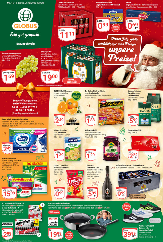 Kommendes Werbeprospekt von GLOBUS mit Angeboten vom 15.12.2025 bis 20.12.2025