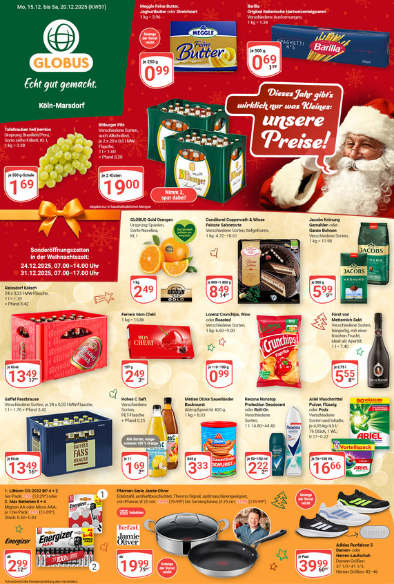 Kommendes Werbeprospekt von GLOBUS mit Angeboten vom 15.12.2025 bis 20.12.2025