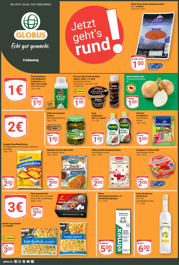 Aktuelles Werbeprospekt von GLOBUS mit Angeboten vom 05.01.2026 bis 10.01.2026