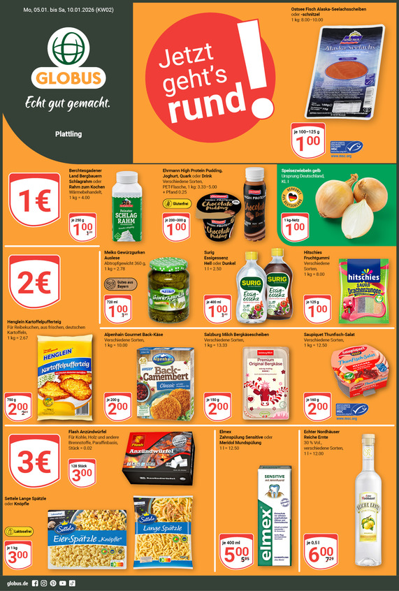 Aktuelles Werbeprospekt von GLOBUS mit Angeboten vom 05.01.2026 bis 10.01.2026