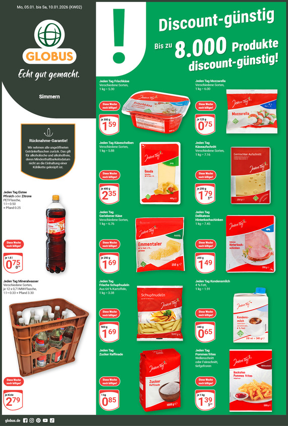Aktuelles Werbeprospekt von GLOBUS mit Angeboten vom 05.01.2026 bis 10.01.2026