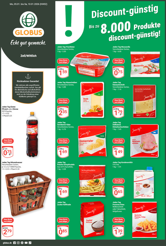 Aktuelles Werbeprospekt von GLOBUS mit Angeboten vom 05.01.2026 bis 10.01.2026