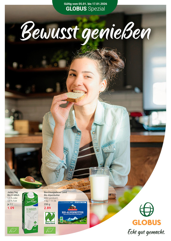 Aktuelles Sonderprospekt von GLOBUS mit Angeboten vom 05.01.2026 bis 17.01.2026
