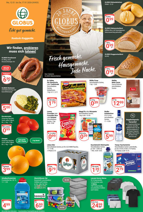 Aktuelles Werbeprospekt von GLOBUS mit Angeboten vom 12.01.2026 bis 17.01.2026