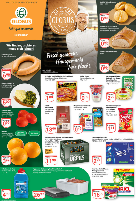 Aktuelles Werbeprospekt von GLOBUS mit Angeboten vom 12.01.2026 bis 17.01.2026