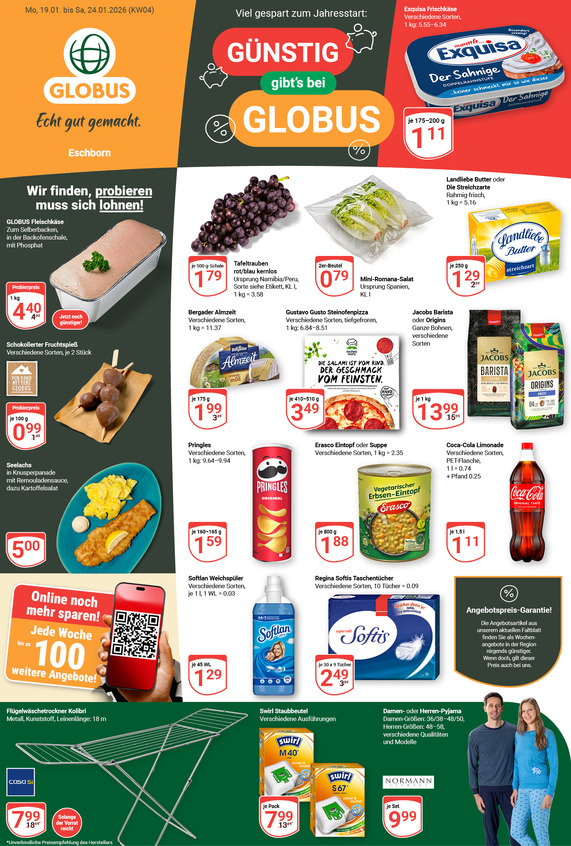 Aktuelles Werbeprospekt von GLOBUS mit Angeboten vom 19.01.2026 bis 24.01.2026