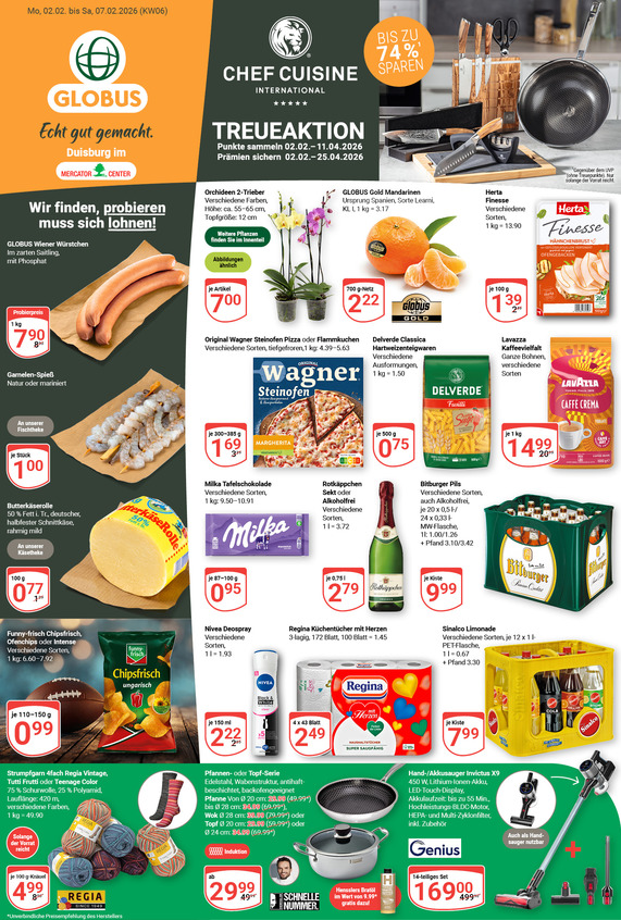 Aktuelles Werbeprospekt von GLOBUS mit Angeboten vom 02.02.2026 bis 07.02.2026