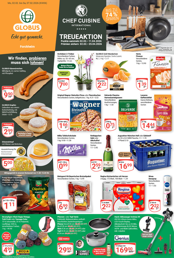 Aktuelles Werbeprospekt von GLOBUS mit Angeboten vom 02.02.2026 bis 07.02.2026
