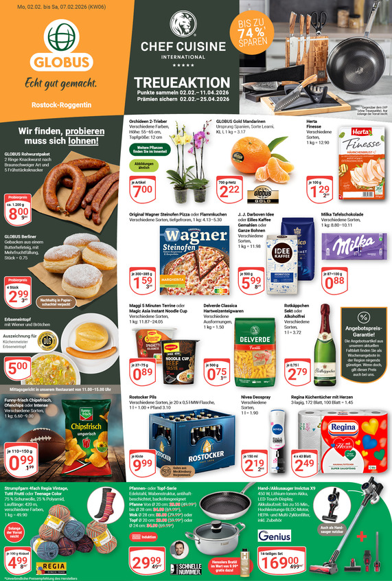 Kommendes Werbeprospekt von GLOBUS mit Angeboten vom 02.02.2026 bis 07.02.2026