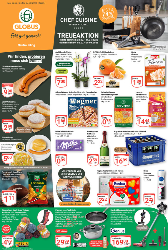 Aktuelles Werbeprospekt von GLOBUS mit Angeboten vom 02.02.2026 bis 07.02.2026
