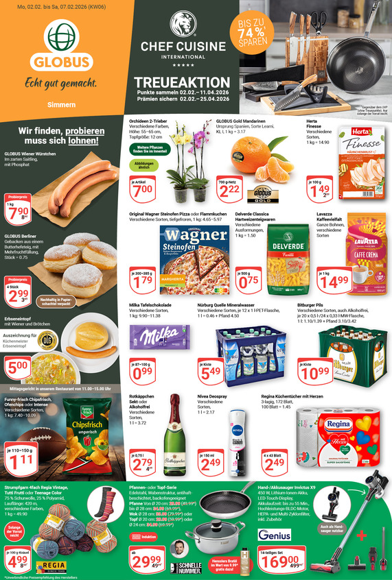 Aktuelles Werbeprospekt von GLOBUS mit Angeboten vom 02.02.2026 bis 07.02.2026