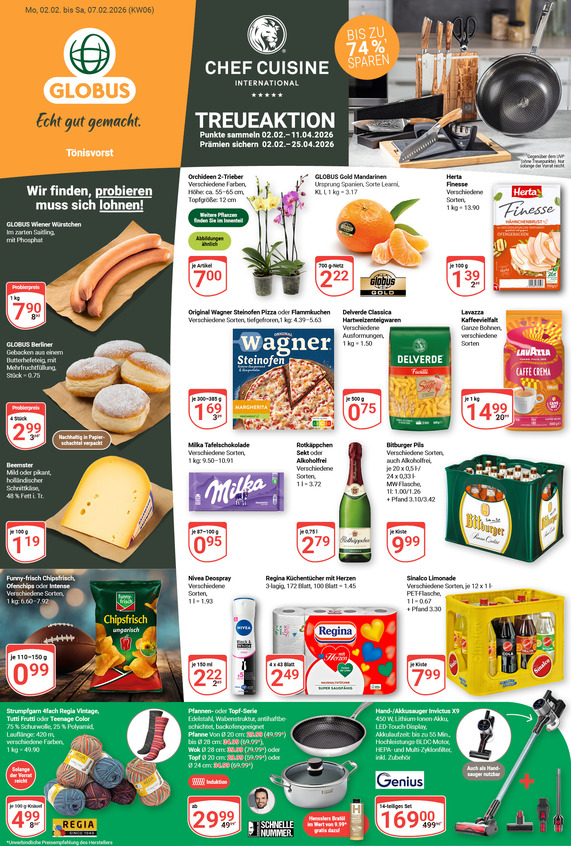 Aktuelles Werbeprospekt von GLOBUS mit Angeboten vom 02.02.2026 bis 07.02.2026