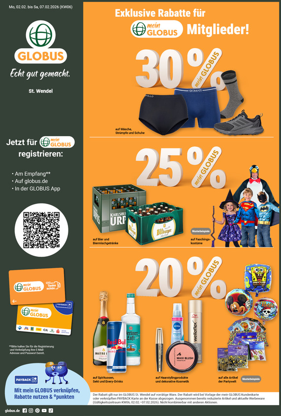 Aktuelles Werbeprospekt von GLOBUS mit Angeboten vom 02.02.2026 bis 07.02.2026