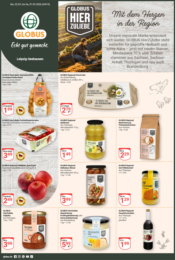 Aktuelles Werbeprospekt von GLOBUS mit Angeboten vom 02.03.2026 bis 07.03.2026