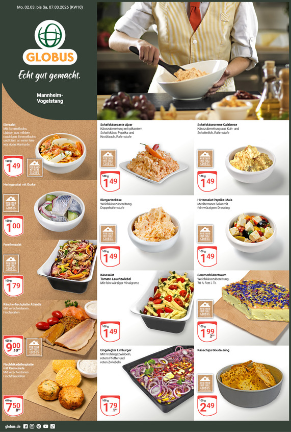 Kommendes Werbeprospekt von GLOBUS mit Angeboten vom 02.03.2026 bis 07.03.2026