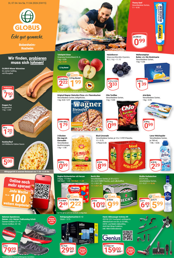 Aktuelles Werbeprospekt von GLOBUS mit Angeboten vom 06.04.2026 bis 11.04.2026