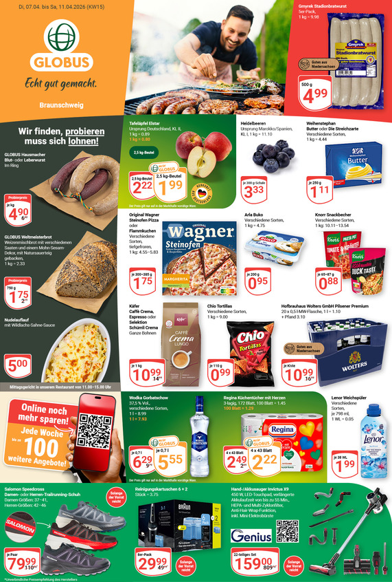 Aktuelles Werbeprospekt von GLOBUS mit Angeboten vom 06.04.2026 bis 11.04.2026