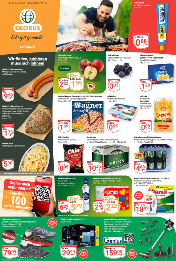 Kommendes Werbeprospekt von GLOBUS mit Angeboten vom 06.04.2026 bis 11.04.2026