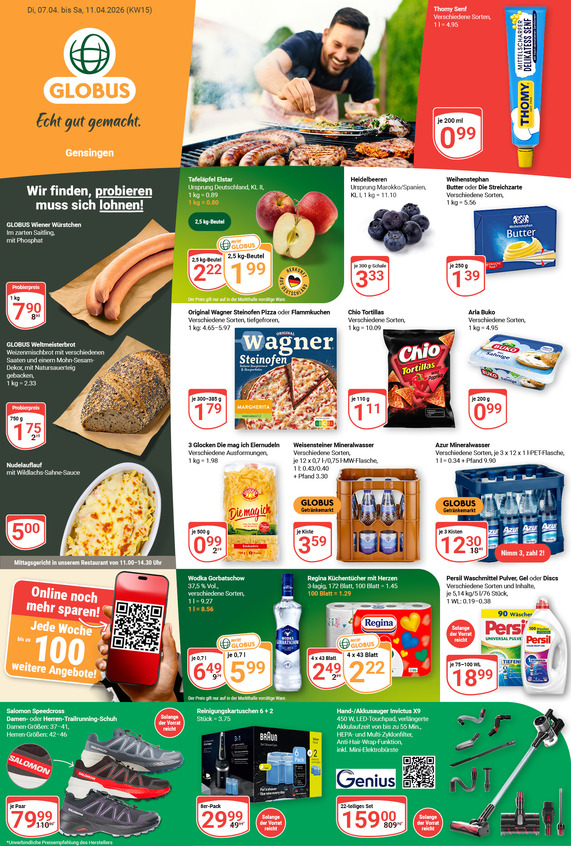 Aktuelles Werbeprospekt von GLOBUS mit Angeboten vom 06.04.2026 bis 11.04.2026