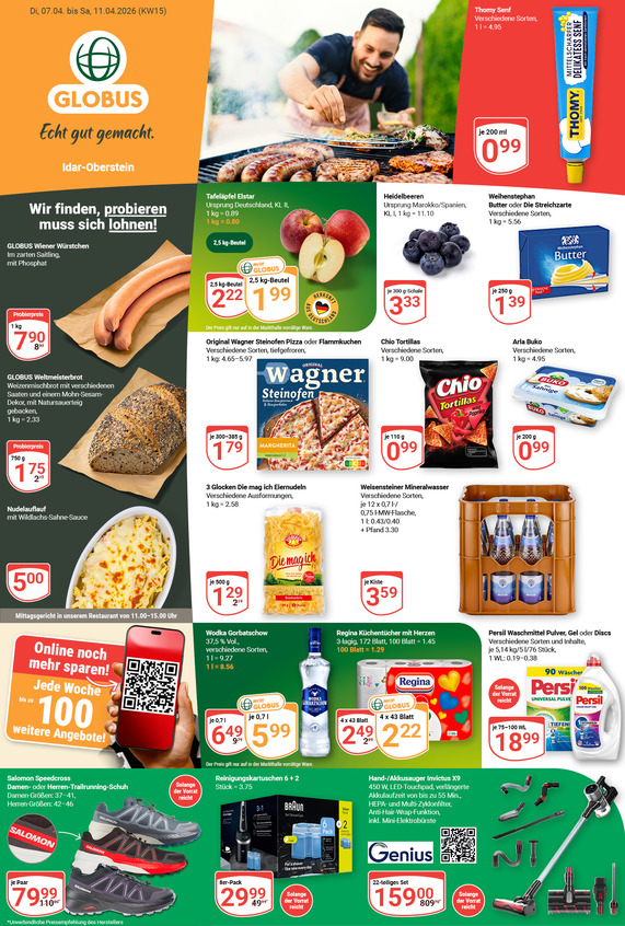 Aktuelles Werbeprospekt von GLOBUS mit Angeboten vom 06.04.2026 bis 11.04.2026