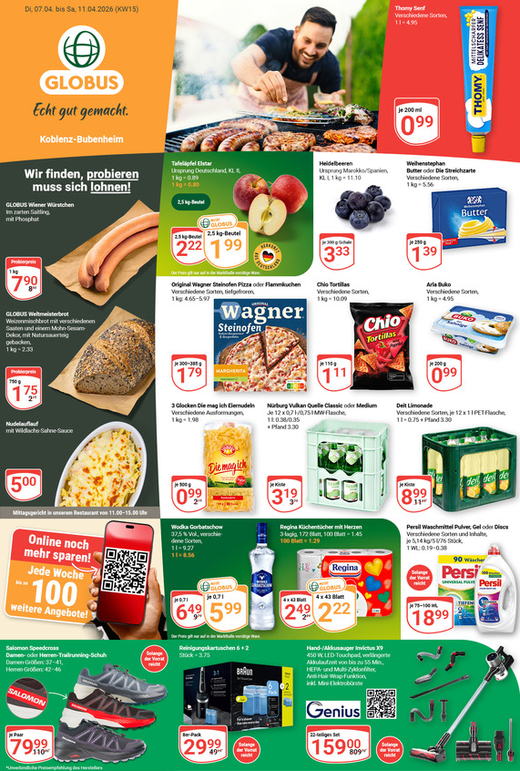 Kommendes Werbeprospekt von GLOBUS mit Angeboten vom 06.04.2026 bis 11.04.2026