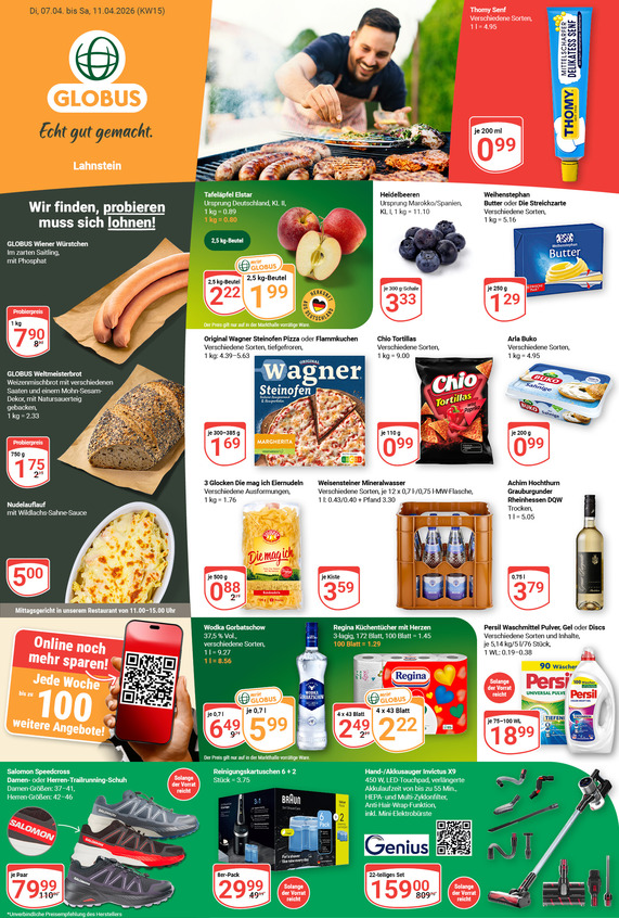 Aktuelles Werbeprospekt von GLOBUS mit Angeboten vom 06.04.2026 bis 11.04.2026