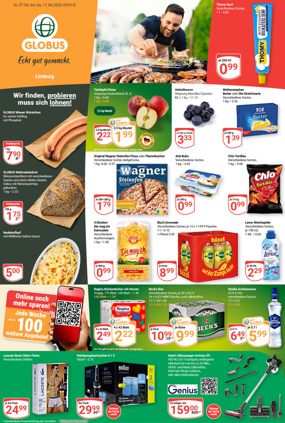 Kommendes Werbeprospekt von GLOBUS mit Angeboten vom 06.04.2026 bis 11.04.2026