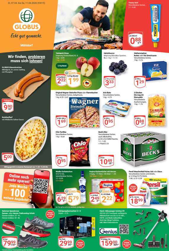 Kommendes Werbeprospekt von GLOBUS mit Angeboten vom 06.04.2026 bis 11.04.2026