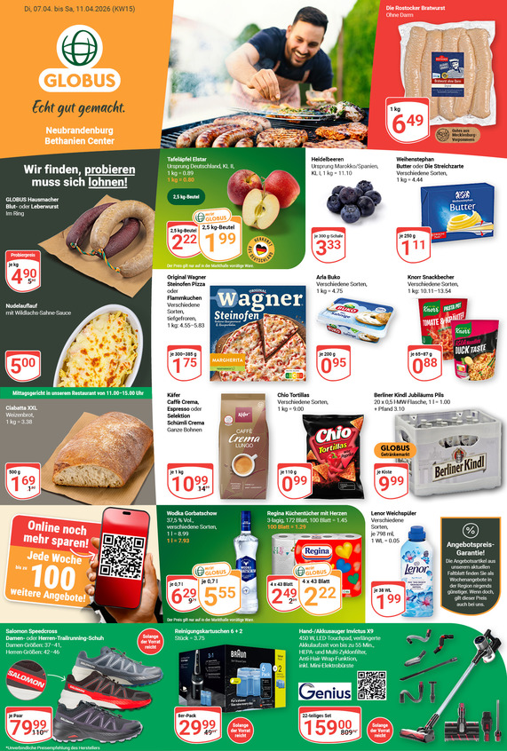 Kommendes Werbeprospekt von GLOBUS mit Angeboten vom 06.04.2026 bis 11.04.2026