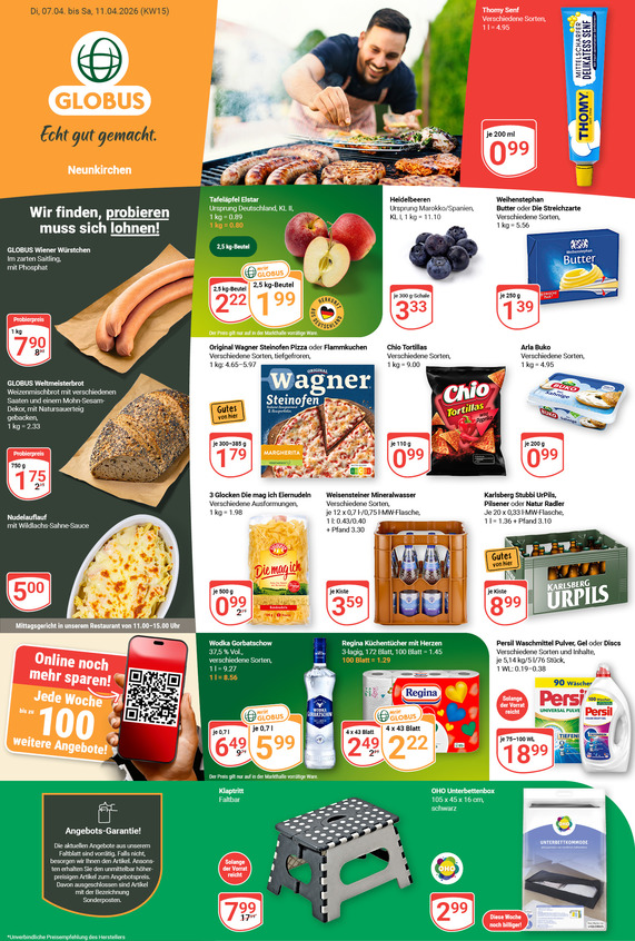 Aktuelles Werbeprospekt von GLOBUS mit Angeboten vom 06.04.2026 bis 11.04.2026