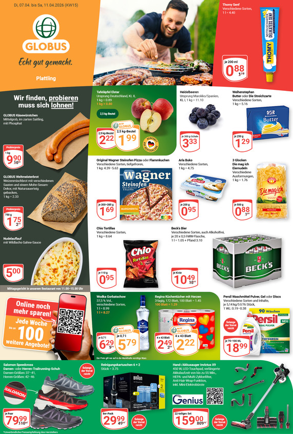 Kommendes Werbeprospekt von GLOBUS mit Angeboten vom 06.04.2026 bis 11.04.2026