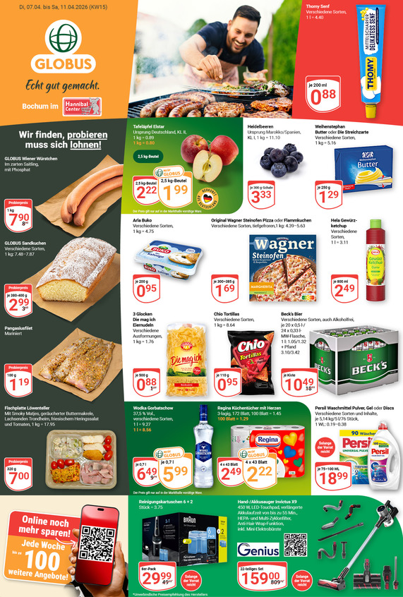 Kommendes Werbeprospekt von GLOBUS mit Angeboten vom 06.04.2026 bis 11.04.2026