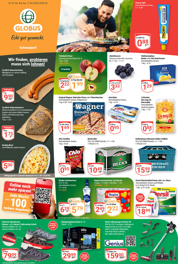 Aktuelles Werbeprospekt von GLOBUS mit Angeboten vom 06.04.2026 bis 11.04.2026