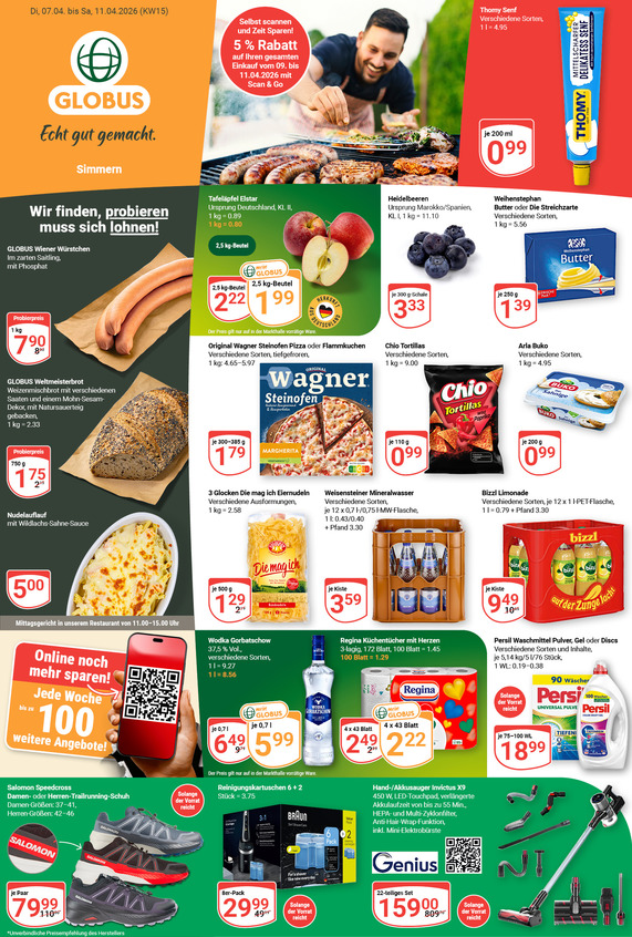 Aktuelles Werbeprospekt von GLOBUS mit Angeboten vom 06.04.2026 bis 11.04.2026