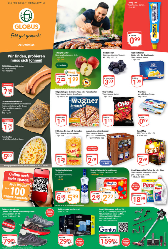 Kommendes Werbeprospekt von GLOBUS mit Angeboten vom 06.04.2026 bis 11.04.2026