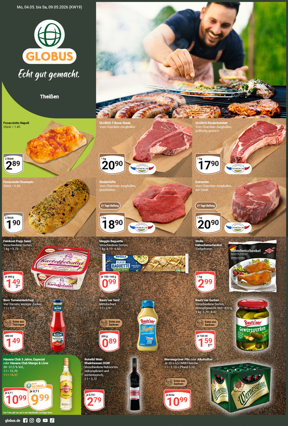 Kommendes Werbeprospekt von GLOBUS mit Angeboten vom 04.05.2026 bis 09.05.2026
