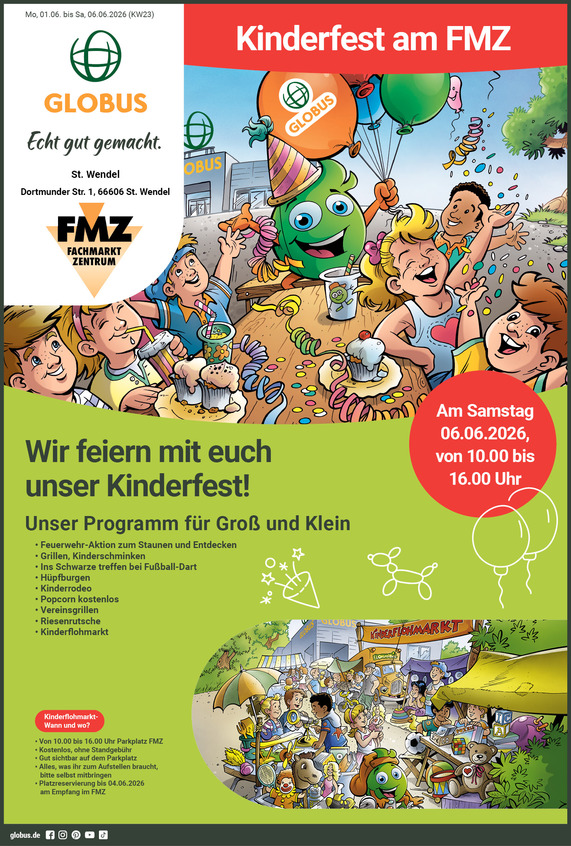 Kommendes Werbeprospekt von GLOBUS mit Angeboten vom 01.06.2026 bis 06.06.2026