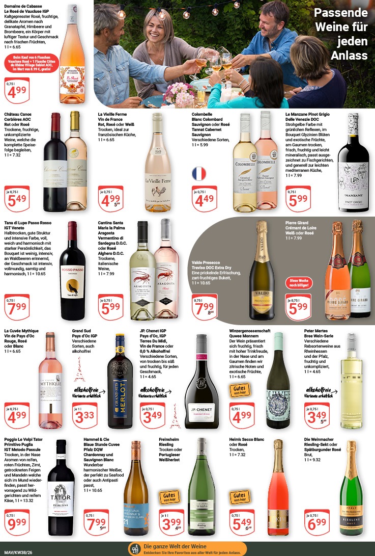 La Cuvée Mythique Vin de Pays d’Oc Rouge, Rosé oder Blanc
