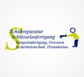 Logo mit gelbem „S“ und Text: Schuhreparatur, Schlüsselanfertigungen, Gravuren, Sicherheitstechnik, Stempelfertigung, Fliesenarbeiten.