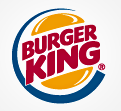 Das Logo von Burger King zeigt den Schriftzug BURGER KING in Rot, eingelegt in eine gelb-orange stilisierte Hamburger-Grafik.