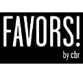 Weiße Schrift „FAVORS! by cbr“ auf schwarzem Hintergrund, das Wort „FAVORS!“ ist groß und fett hervorgehoben.