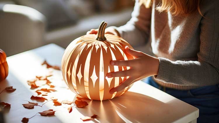 Halloween Kürbis Laterne