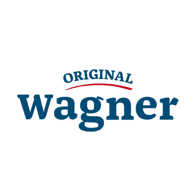 Der Schriftzug „ORIGINAL Wagner“ mit roten und blauen Buchstaben ist zu sehen.