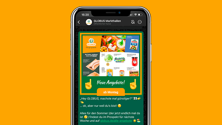 GLOBUS WhatsApp-Kanal