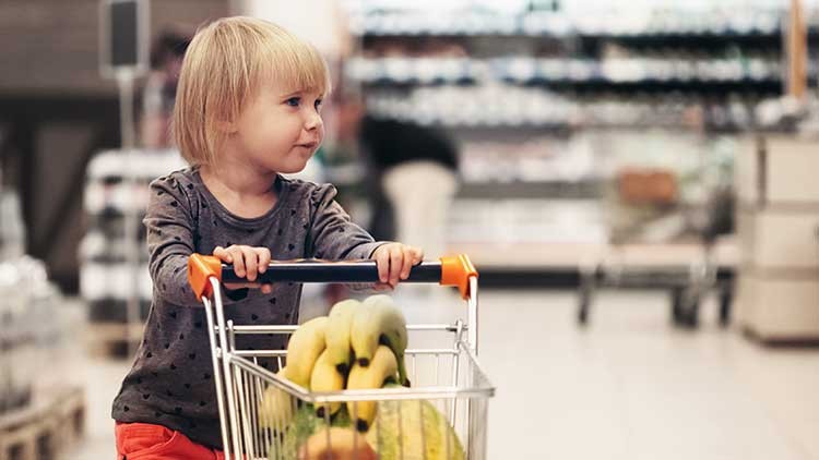 Einkaufen mit Kindern