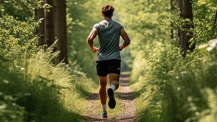 Jogger im Wald