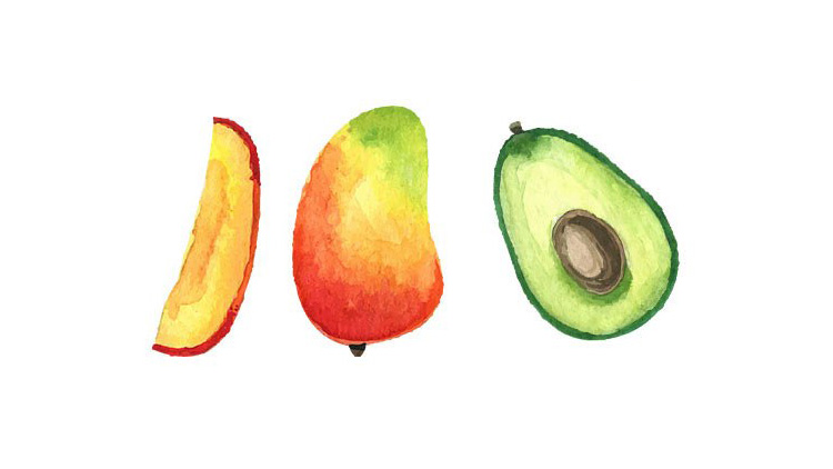 Mango und Avocado